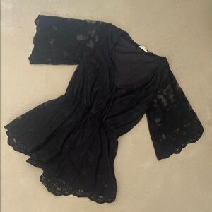 Elegant Black Lace Romper